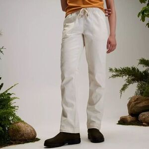 Alpine Design Women's Hike Pant Off White - Casual Cream Drawstring Pants